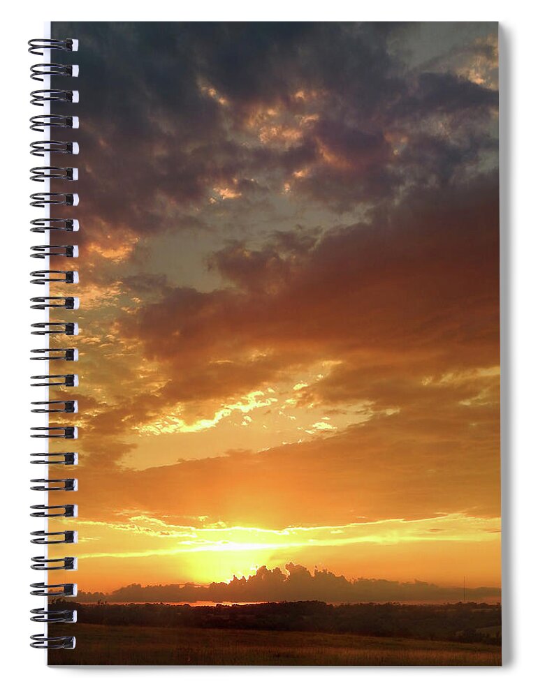 Sunset Spiral Notebook featuring the photograph Day's End by Rod Seel