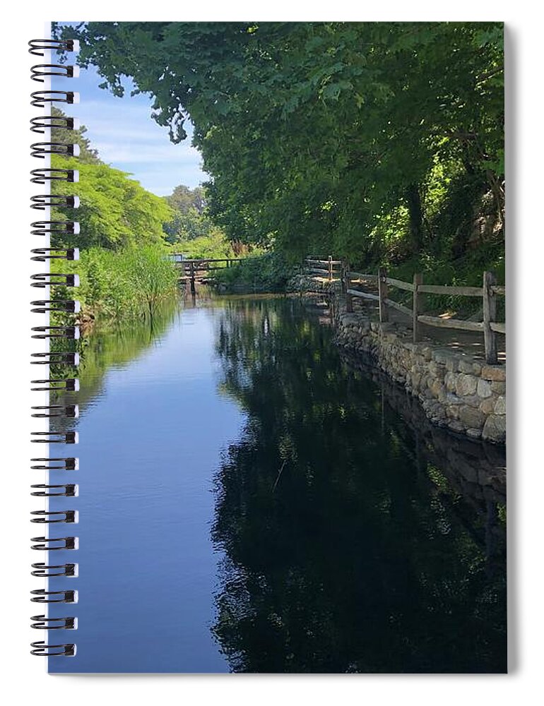Herring Run Spiral Notebook featuring the photograph Days of Summer Past by Paula Guttilla