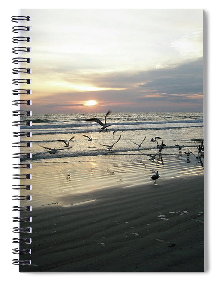 Daytona Beach Spiral Notebook featuring the photograph Daytona Rising by Carolyn Stagger Cokley