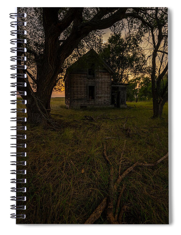 South Dakota Spiral Notebook featuring the photograph Dead Tree Hill by Aaron J Groen