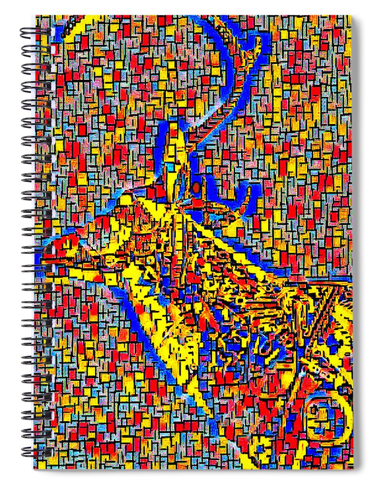 Deer Spiral Notebook featuring the digital art Dear Impressions by Ally White