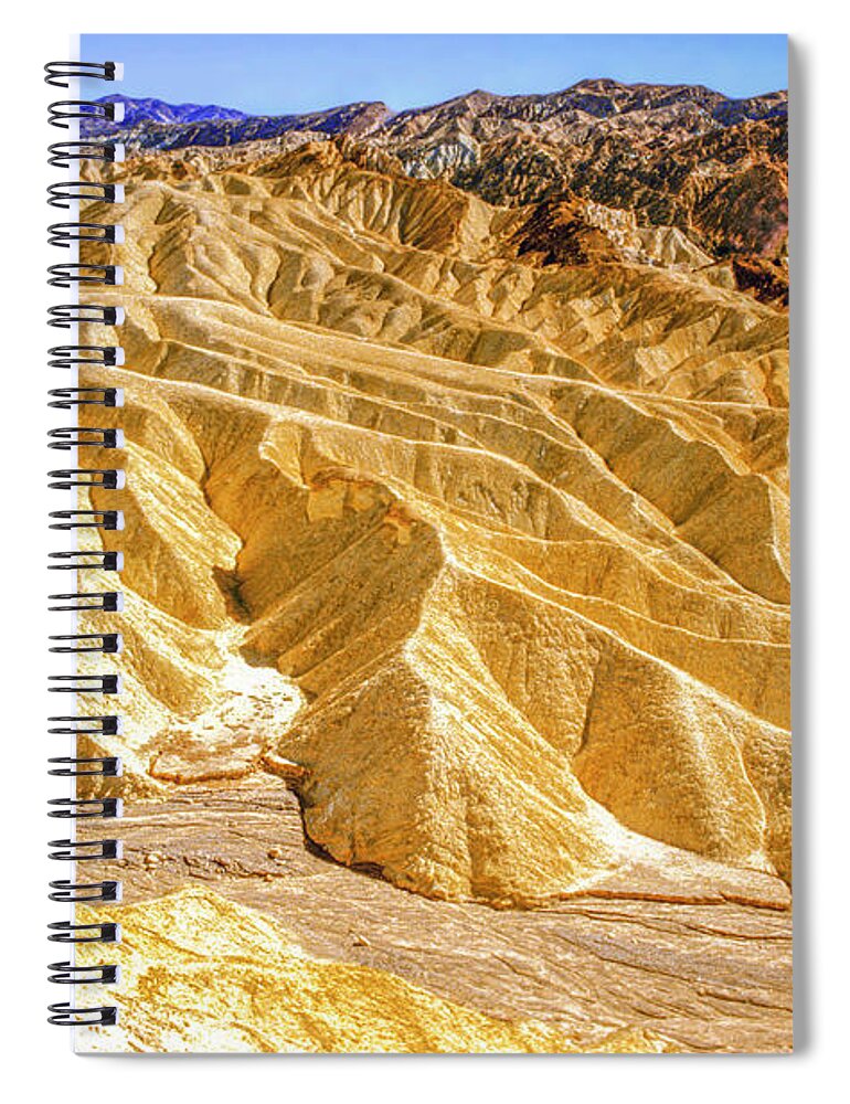 Usa Spiral Notebook featuring the photograph Death Valley Desert by Randy Bradley
