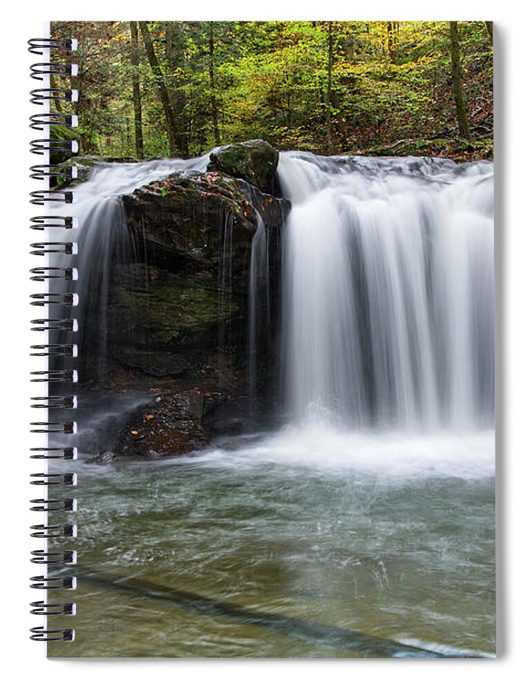 Debord Falls Spiral Notebook featuring the photograph Debord Falls 16 by Phil Perkins