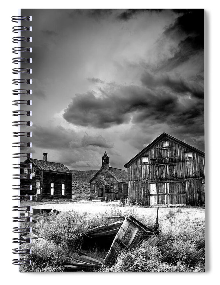Ghost Town Spiral Notebook featuring the photograph Decay by Peter Boehringer