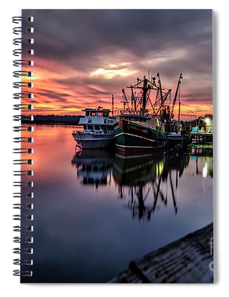 Sunsets Spiral Notebook featuring the photograph Decompressing by DB Hayes