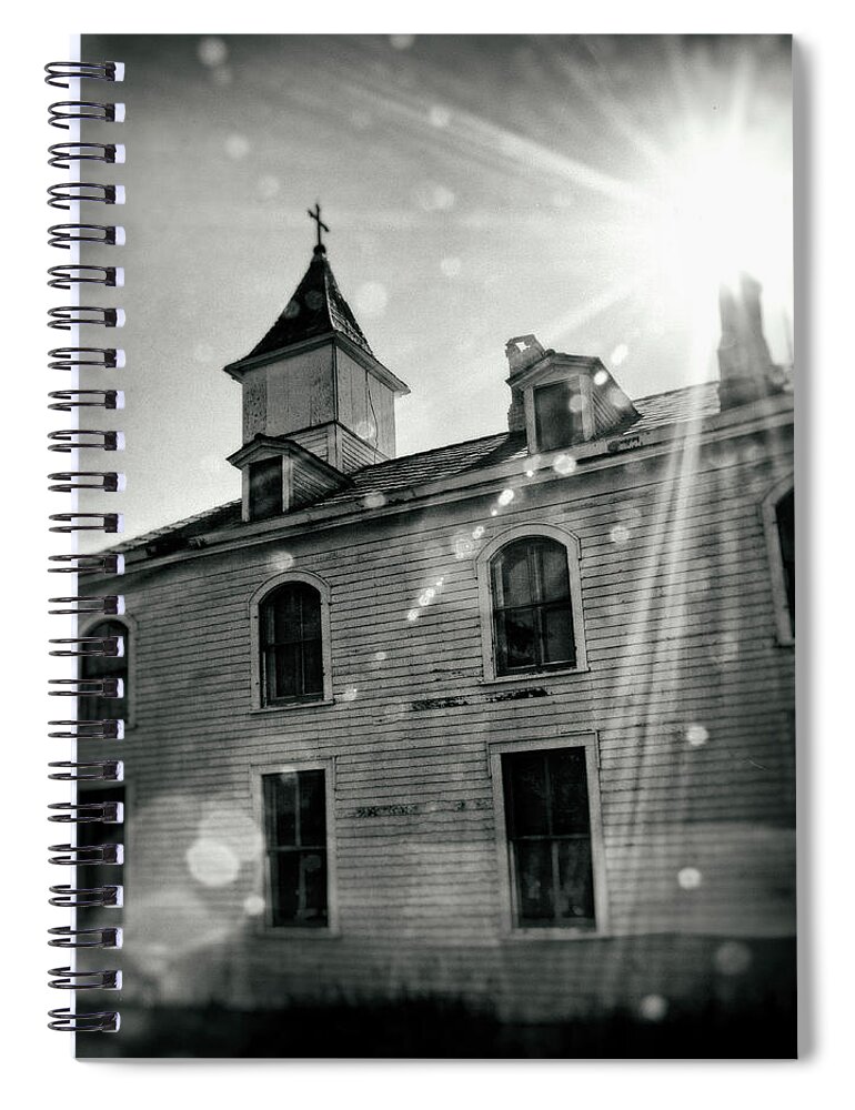 Convent Spiral Notebook featuring the photograph Deep Morning Sun by Cynthia Dickinson