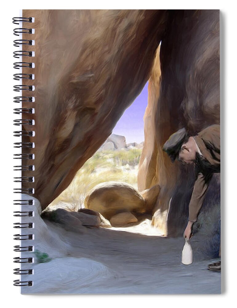 Desert Spiral Notebook featuring the digital art Delivery by Snake Jagger