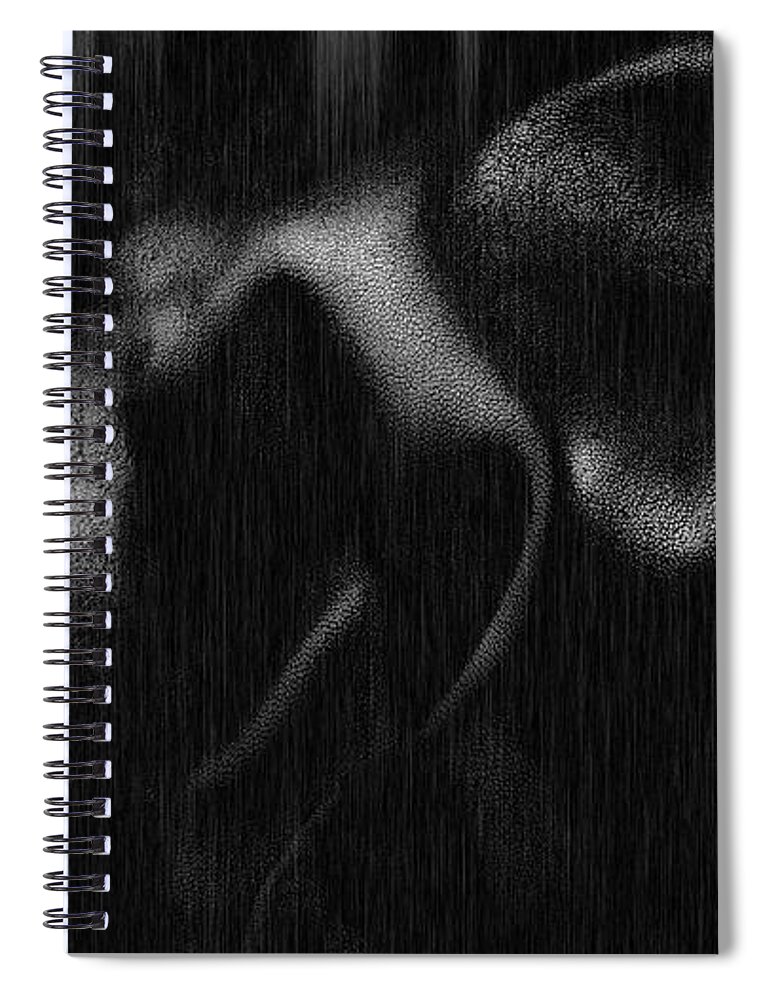 Published Spiral Notebook featuring the photograph Demons by Enrique Pelaez