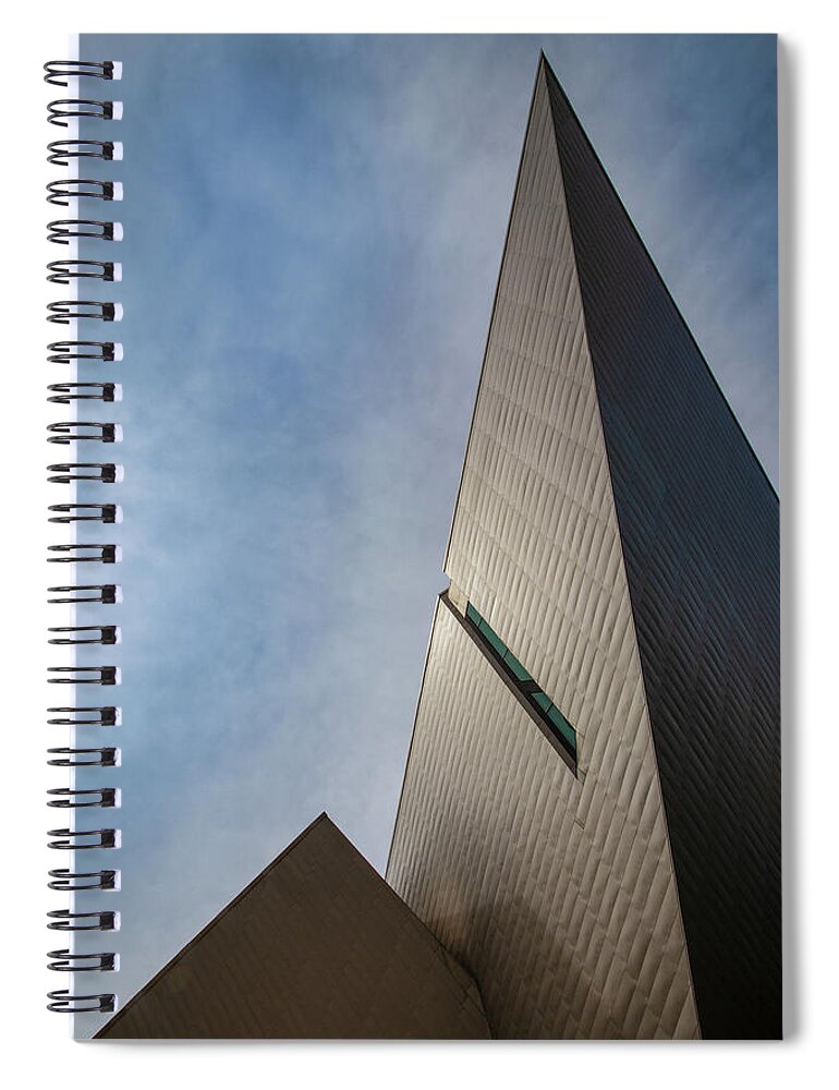 Denver Art Museum Spiral Notebook featuring the photograph Denver Art Museum 2 by Kevin Schwalbe