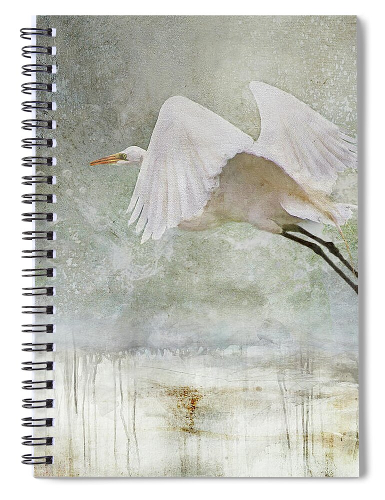 Bird Spiral Notebook featuring the photograph Departure by Karen Lynch