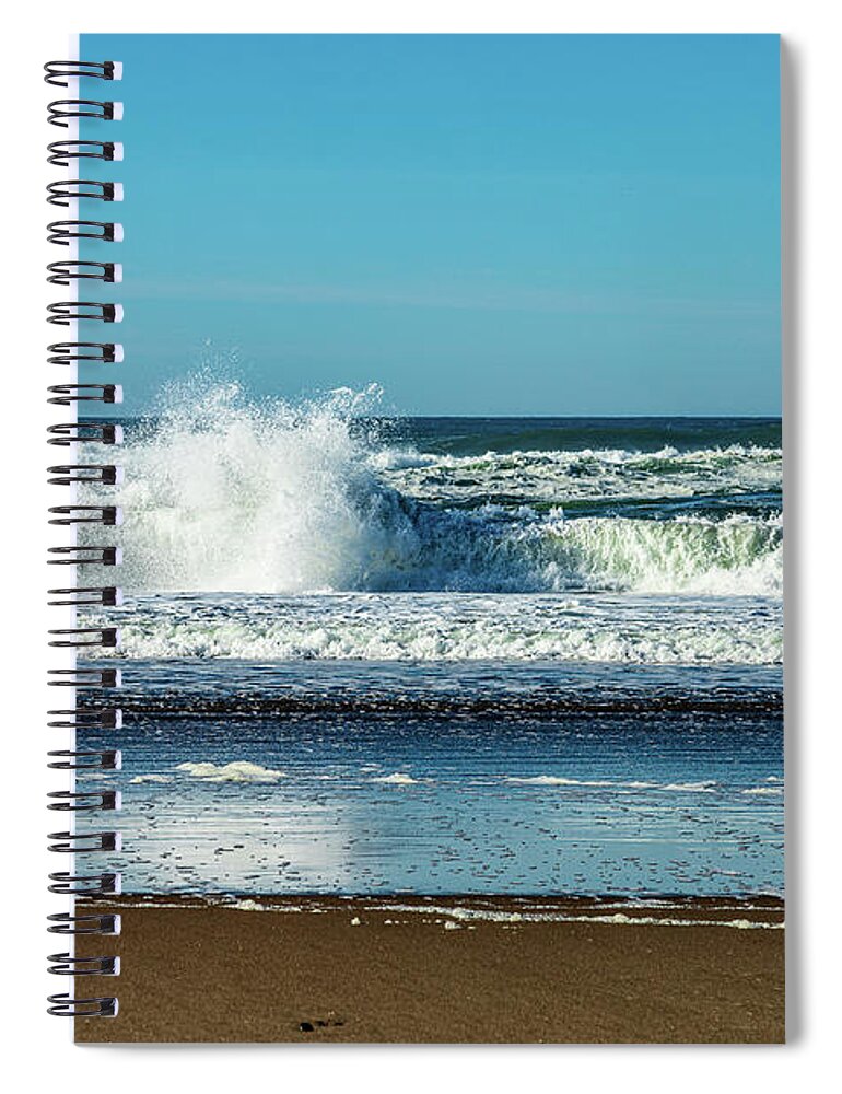 Landscapes Spiral Notebook featuring the photograph Depoe Bay-1 by Claude Dalley