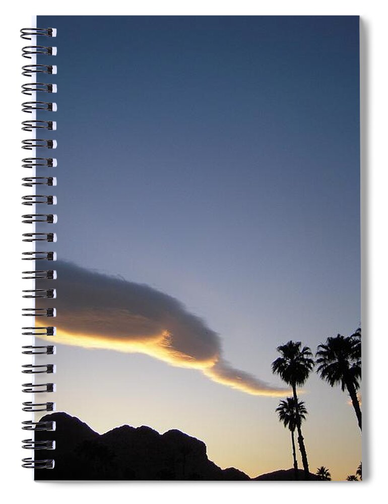 Sky Spiral Notebook featuring the photograph Desert Sky, II by Leslie Porter