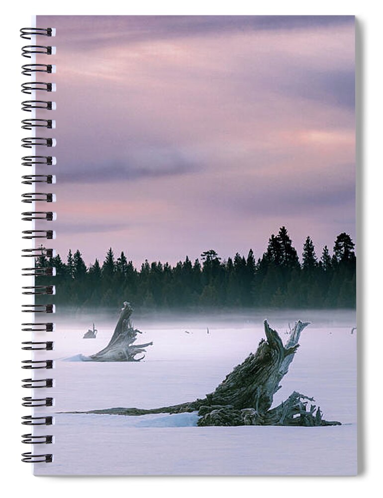 Lake Spiral Notebook featuring the photograph Desolate Dawn by Mike Lee