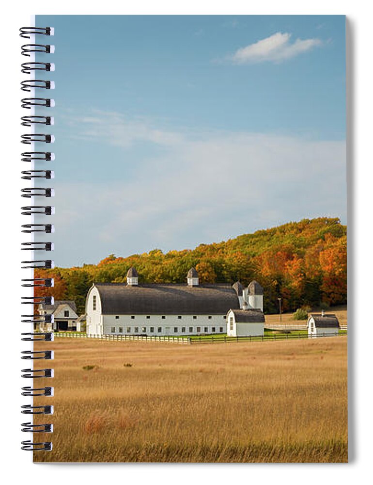 Dh Day Spiral Notebook featuring the photograph Dh Day Farm by Steve L'Italien
