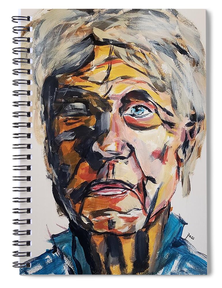 Man Spiral Notebook featuring the painting Dignified by Mark Ross