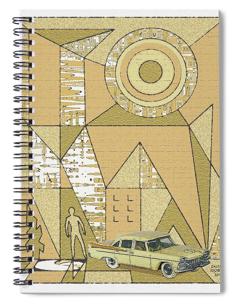 Dinky Toys Spiral Notebook featuring the digital art Dinky Toys / Royal by David Squibb