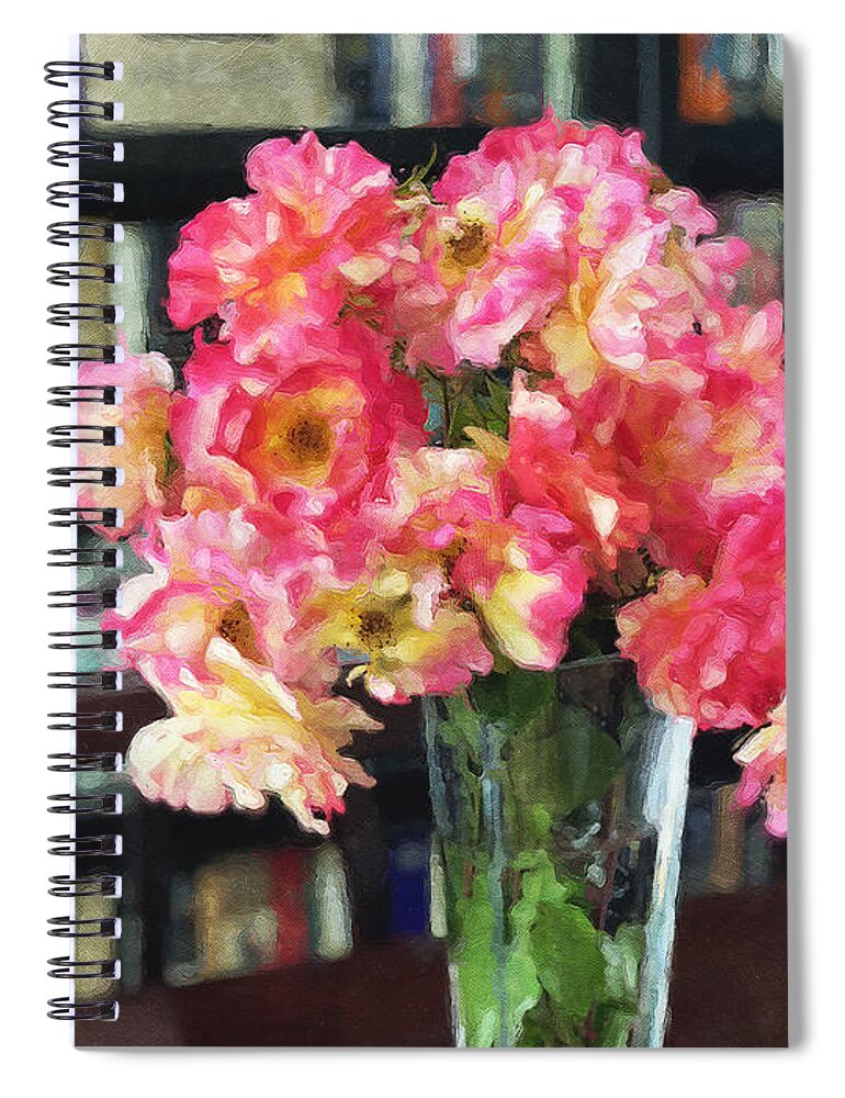 Roses Spiral Notebook featuring the photograph Disney Rose Bouquet by Brian Watt