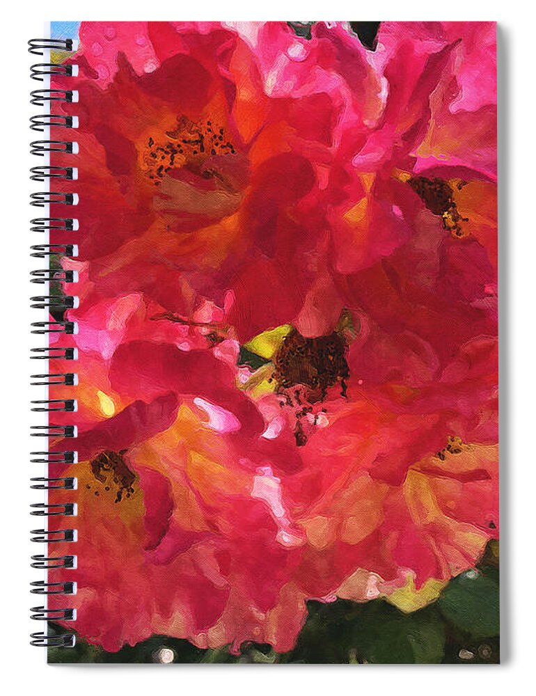 Roses Spiral Notebook featuring the photograph Disney Roses One by Brian Watt