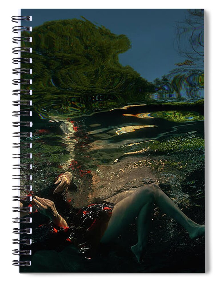 Underwater Spiral Notebook featuring the photograph Dissolution by Mark Rogers