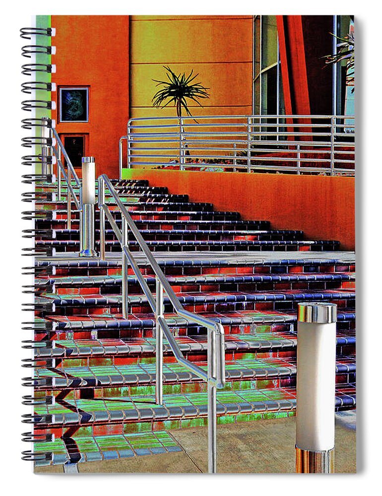 Stairs Spiral Notebook featuring the photograph Dissolving Stairs by Andrew Lawrence