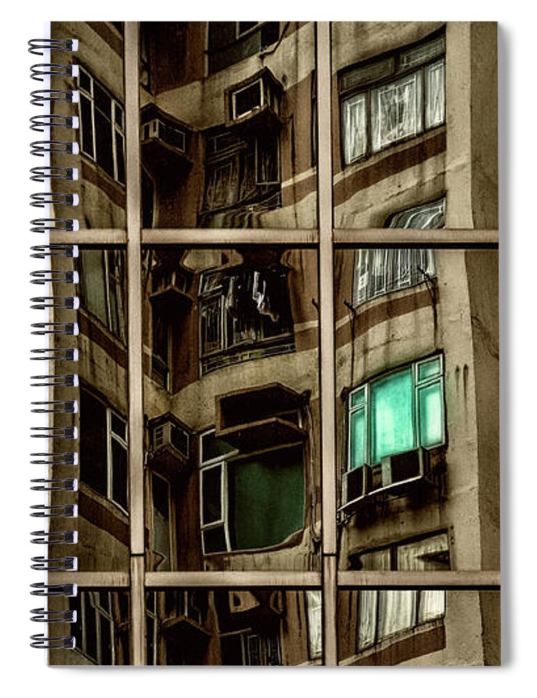 Distortion Spiral Notebook featuring the photograph Distortion Of Reality by Elvira Peretsman