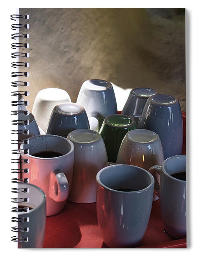 Cup Spiral Notebook featuring the photograph Dominican Hot Chocolate by Portia Olaughlin