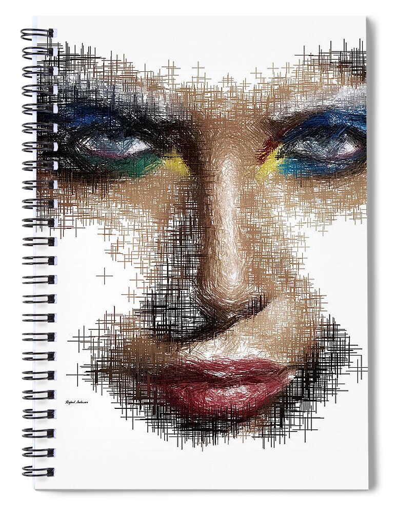 Portraits Spiral Notebook featuring the painting Don't Ever Doubt it by Rafael Salazar