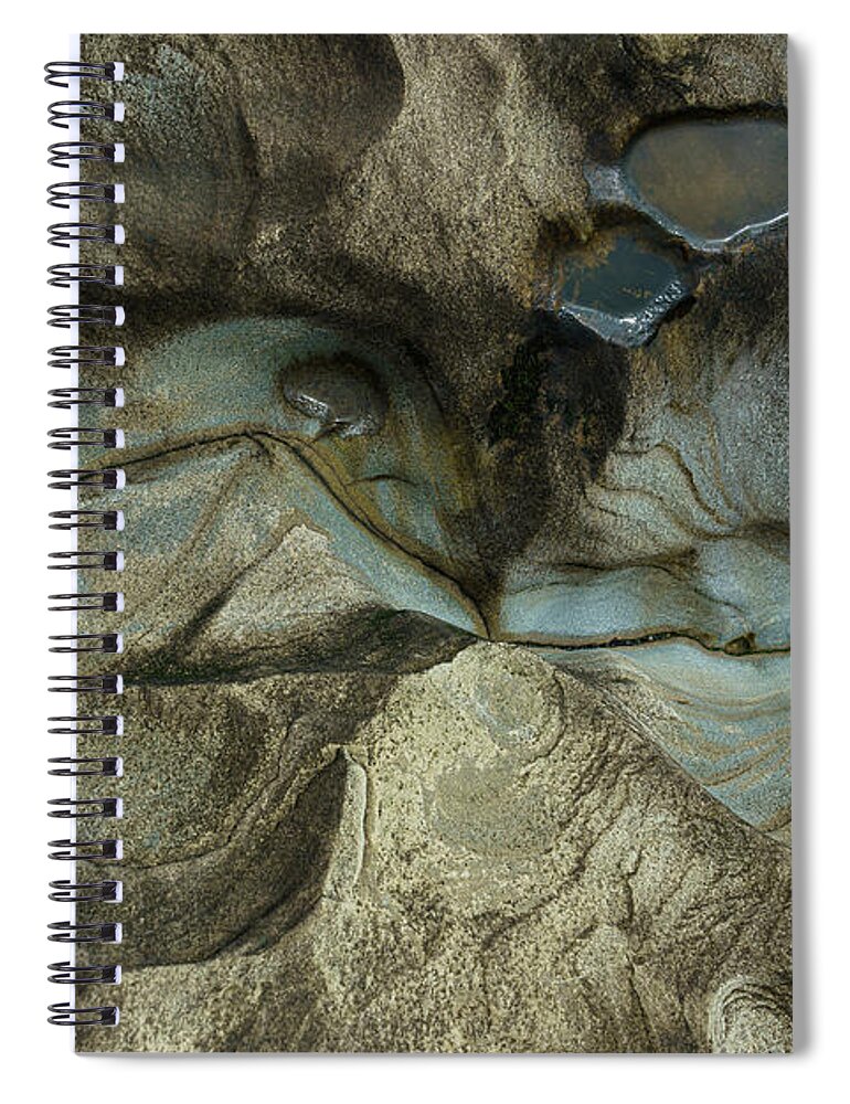 Abstract Spiral Notebook featuring the photograph Doom by Carrie Cole
