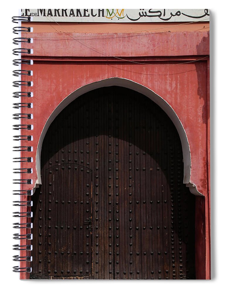 Marrakech Spiral Notebook featuring the photograph Doorway in Marrakech by Joshua Van Lare