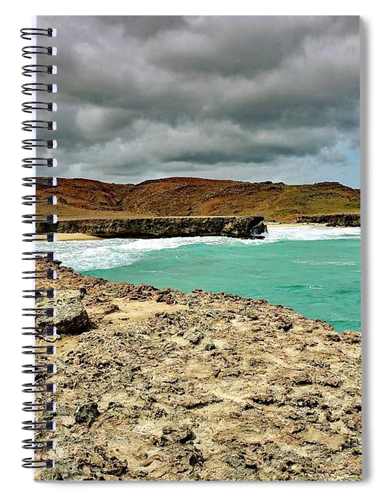 Landscape Spiral Notebook featuring the photograph Dos Playa by Monika Salvan