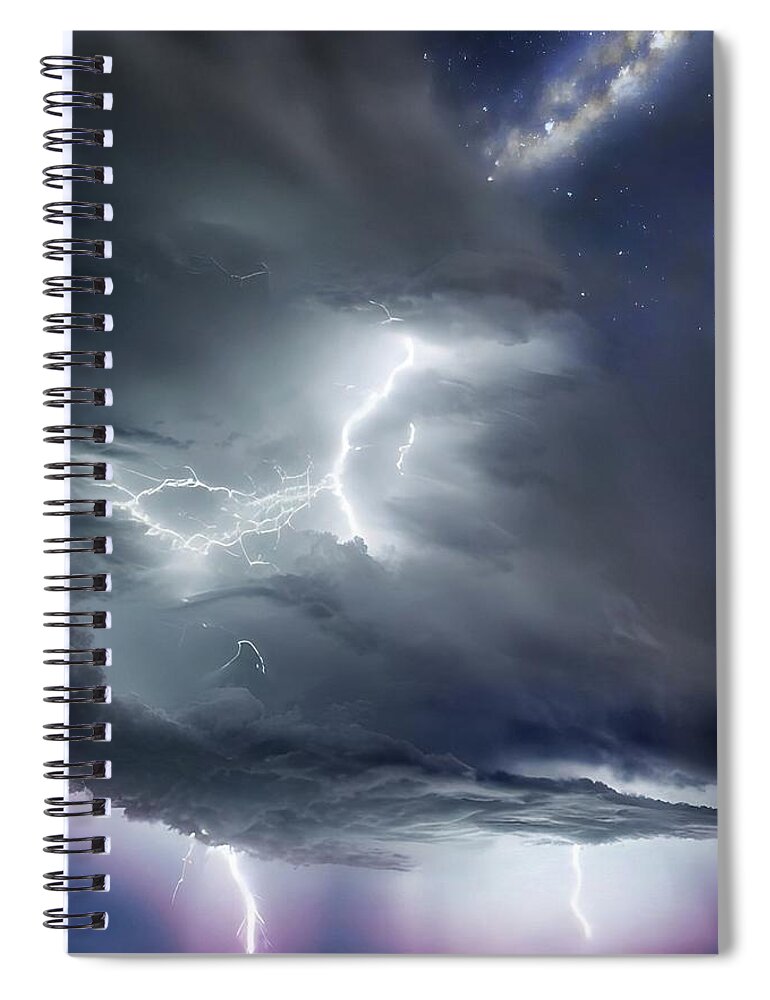 Fantasy Spiral Notebook featuring the photograph Double Dream Strikes by Ally White