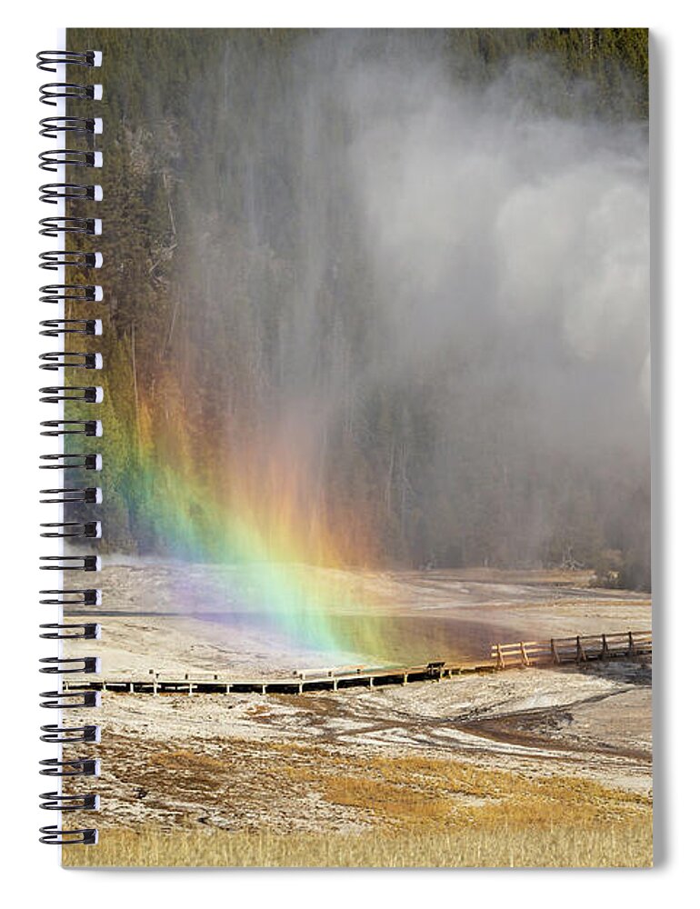 Yellowstone National Park Spiral Notebook featuring the photograph Double The Pleasure by Ann Skelton
