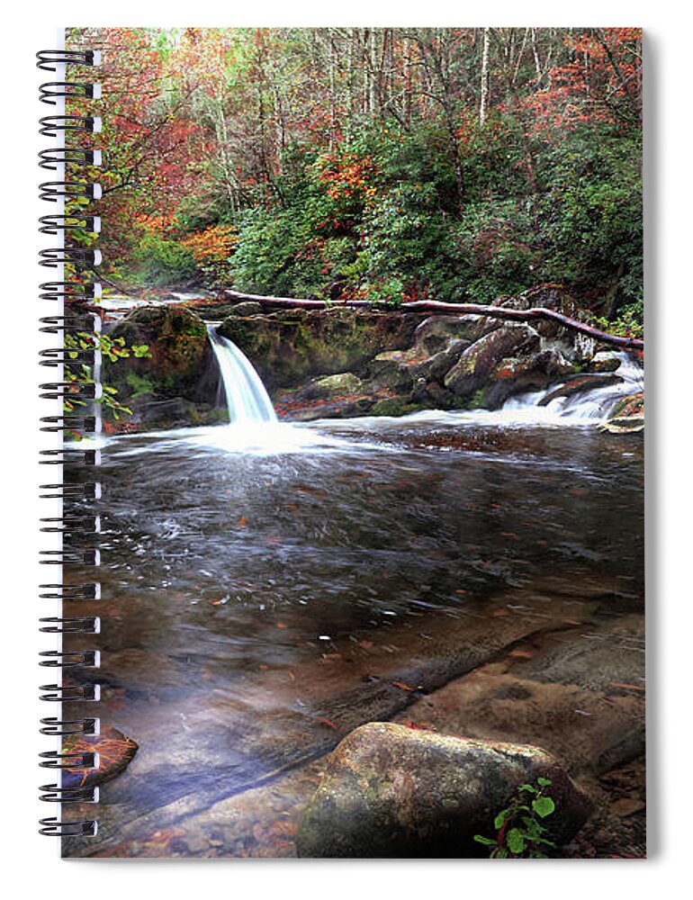Waterfalls Spiral Notebook featuring the photograph Double Trouble by Rick Lipscomb