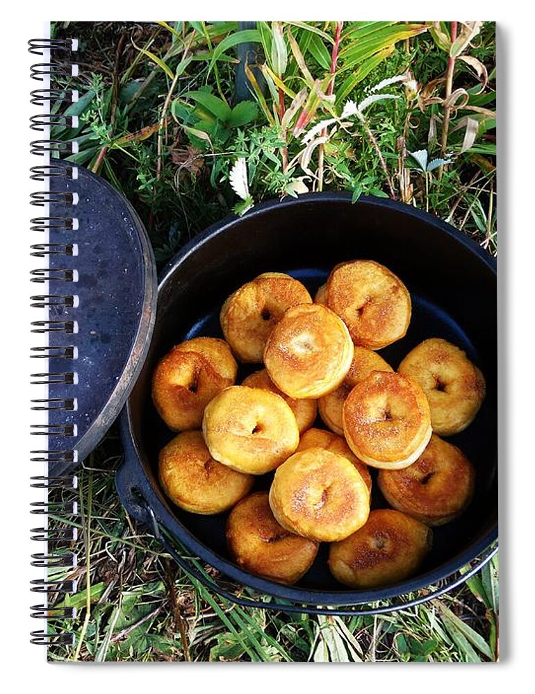 Food Photography Spiral Notebook featuring the photograph Doughnuts by Alden White Ballard