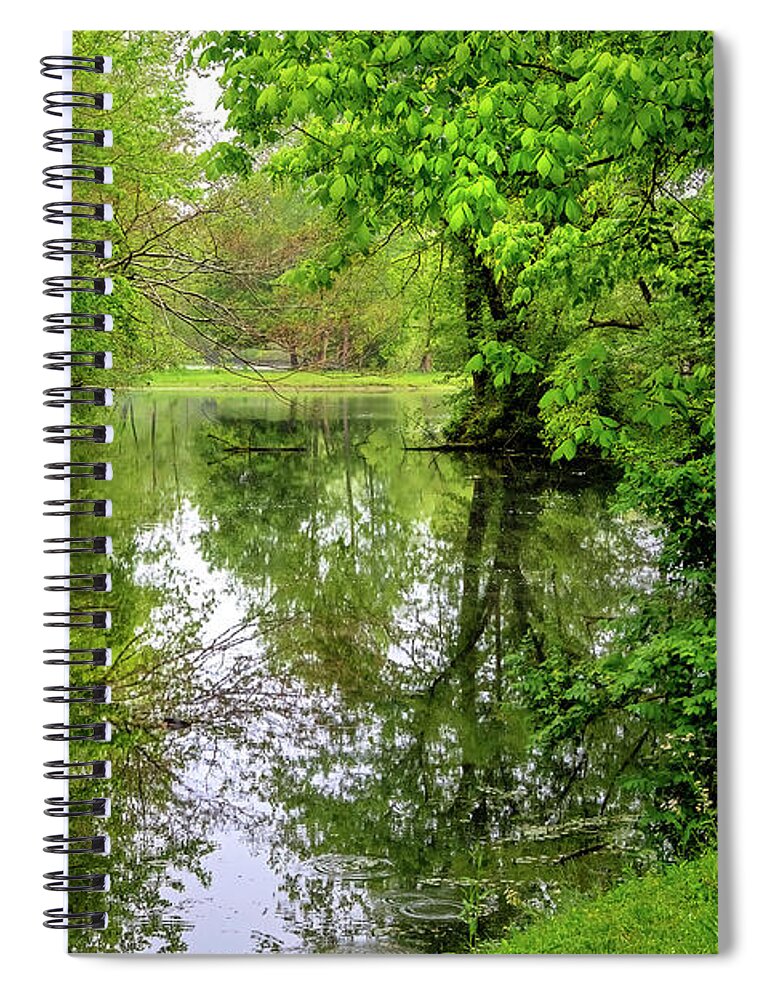 Creek Spiral Notebook featuring the photograph Down at the Creek... by Shelia Hunt