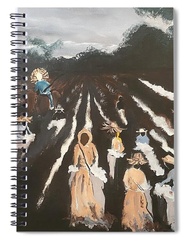  Spiral Notebook featuring the painting 400 Years by Angie ONeal
