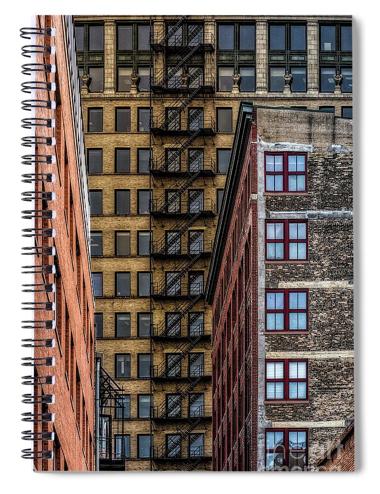 Urban Spiral Notebook featuring the photograph Downtown by Jarrod Erbe