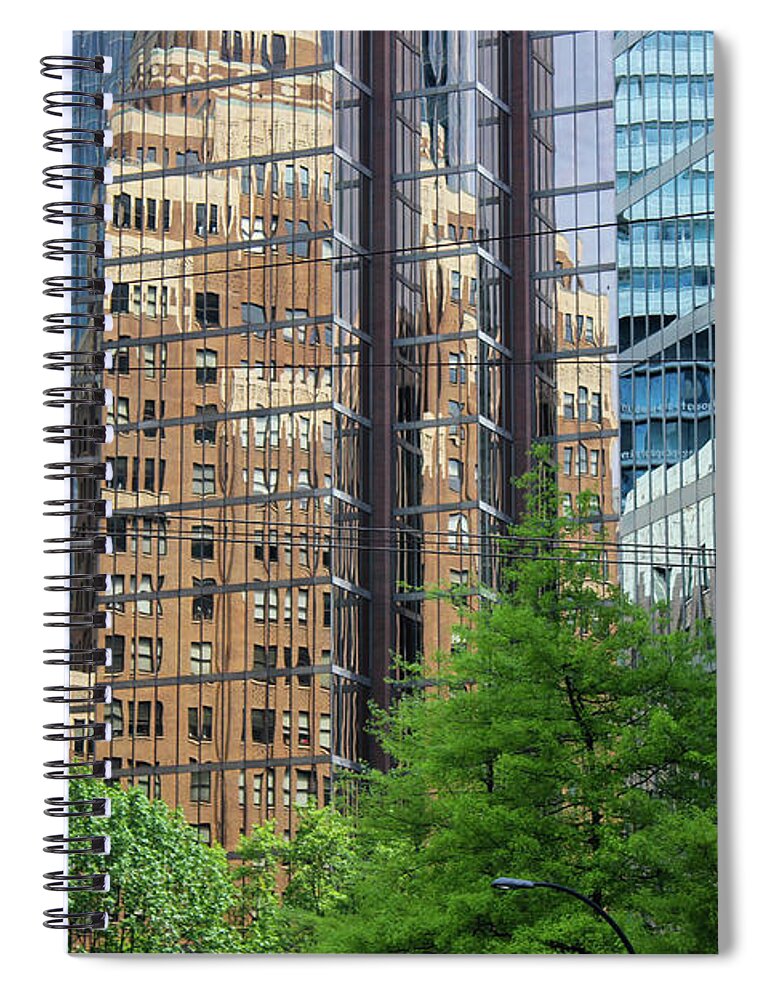 Vancouver Spiral Notebook featuring the photograph Downtown Vancouver by Wilko van de Kamp Fine Photo Art