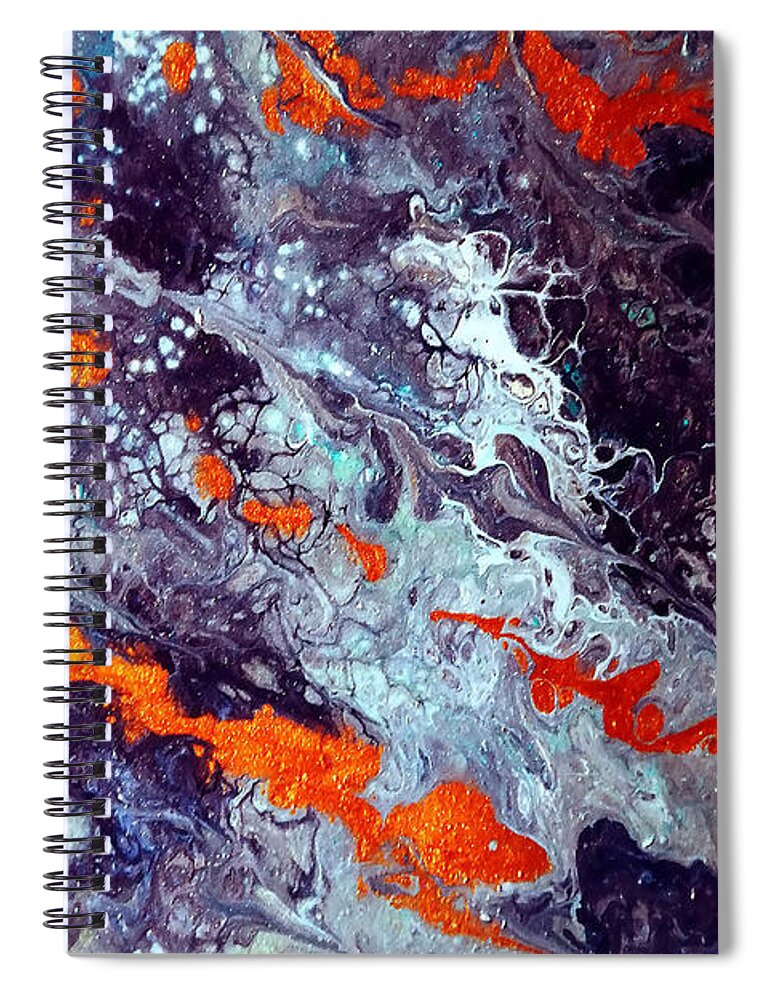Dragon Spiral Notebook featuring the painting Dragon Nebula by Vallee Johnson
