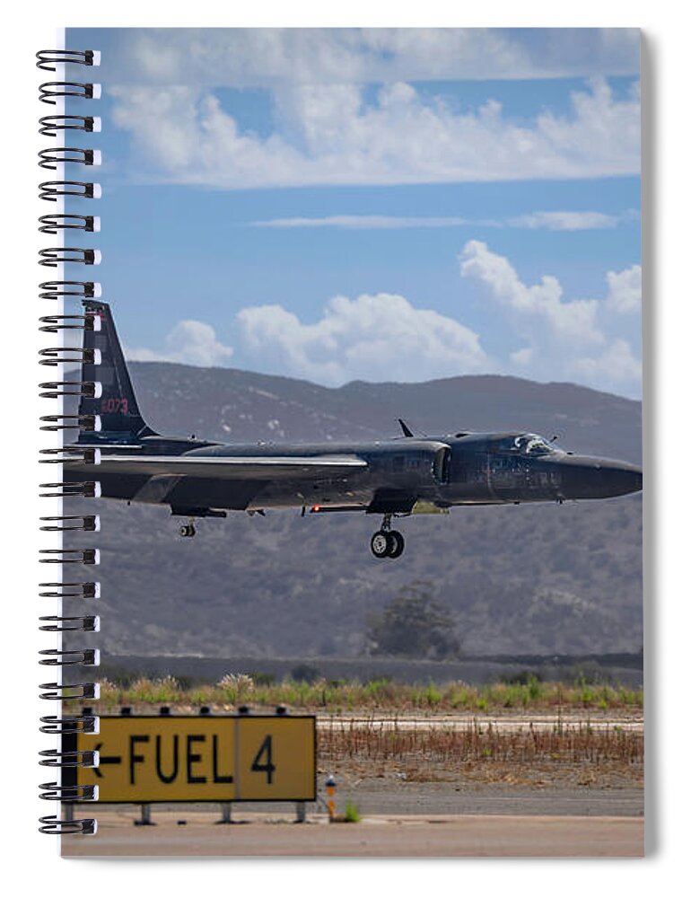 Aeronautic Spiral Notebook featuring the photograph Dragonlady Appearance by Bill Chizek
