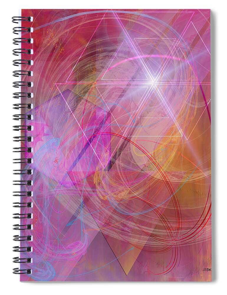 Dragon's Gem Spiral Notebook featuring the digital art Dragon's Gem by Studio B Prints