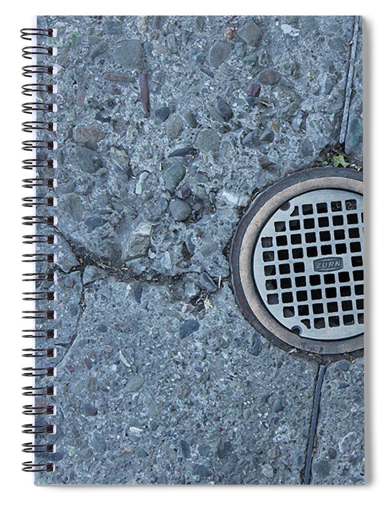 Photograph Spiral Notebook featuring the photograph Draining Blue by Richard Wetterauer