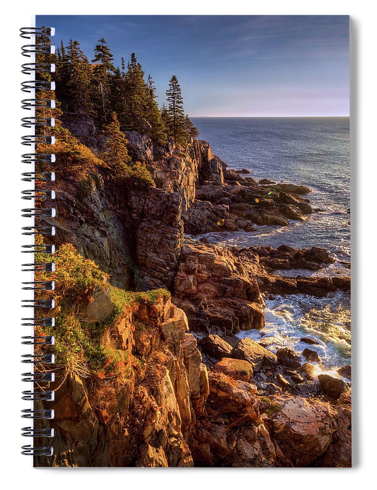 Acadia National Park Spiral Notebook featuring the photograph Acadia a3689 by Greg Hartford