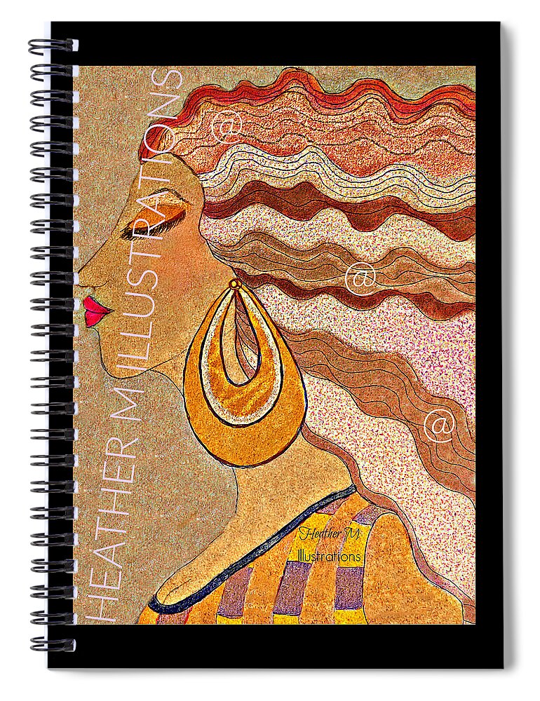 Woman Spiral Notebook featuring the mixed media Dream2 by Heather M Photography