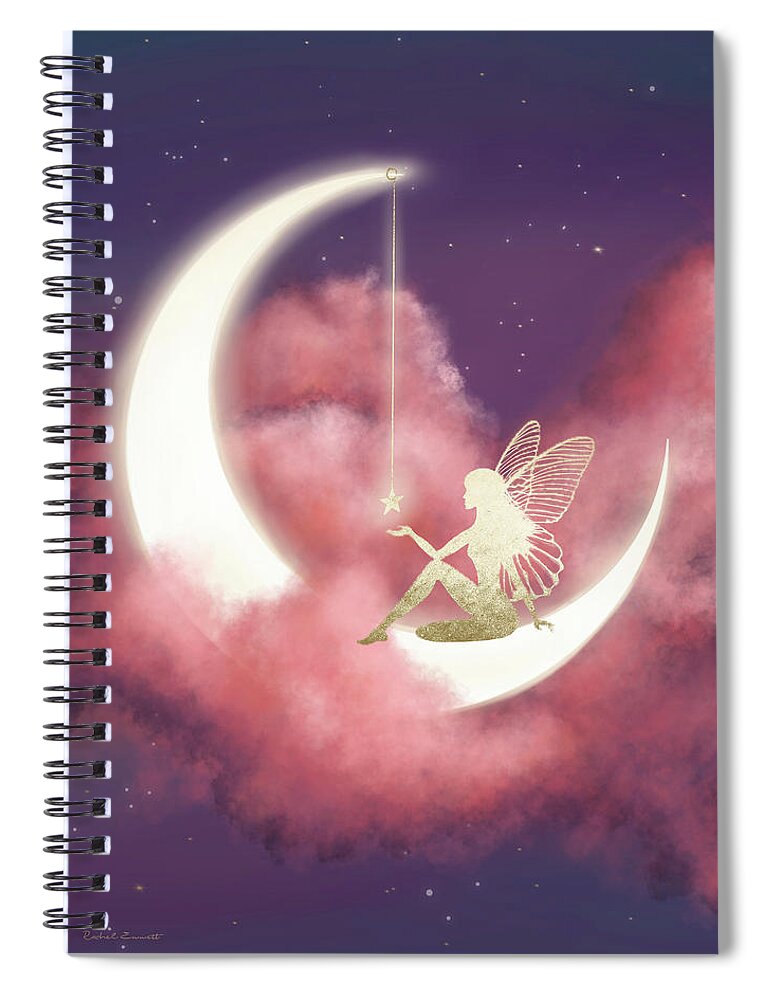 Fairy Spiral Notebook featuring the painting Dreamer by Rachel Emmett