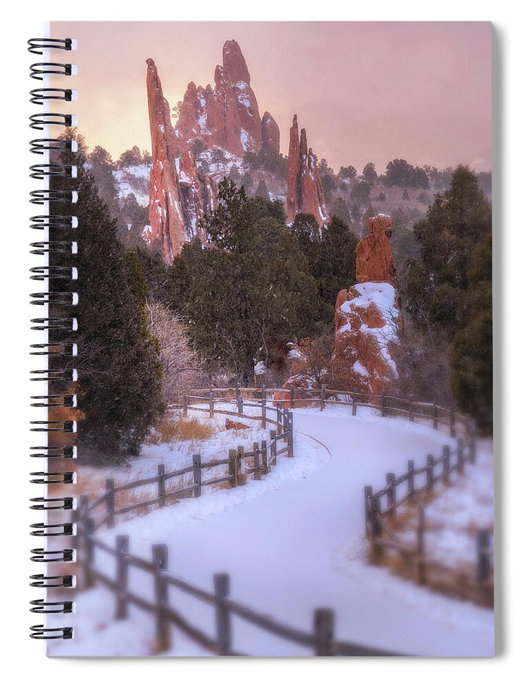 Garden Of The Gods Spiral Notebook featuring the photograph Dreams in the Garden by Darren White