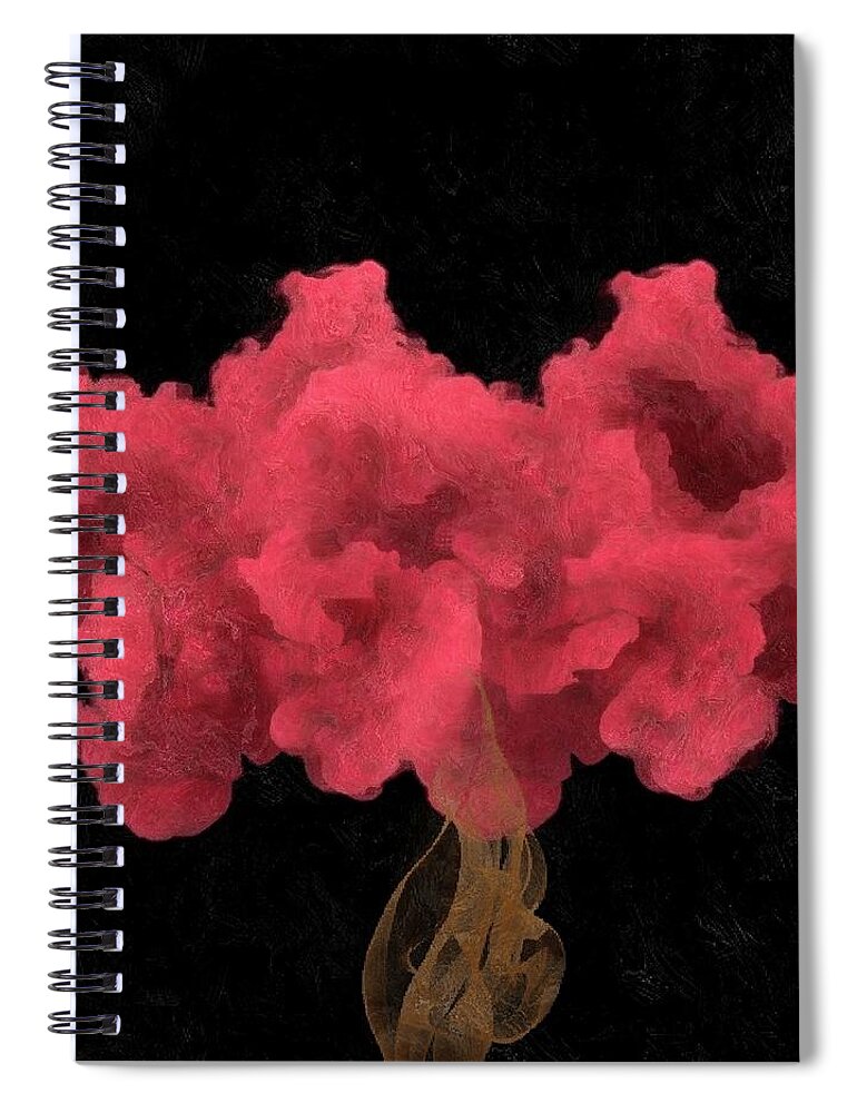 What Do Trees Dream Spiral Notebook featuring the mixed media Dreams of Trees by Ally White