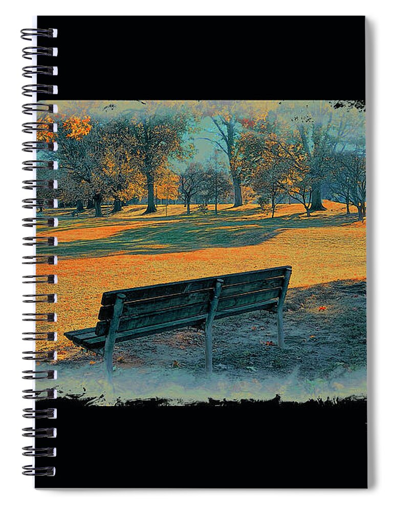 Autumn Spiral Notebook featuring the photograph Drifting Shadows Of Autumn by Rene Crystal
