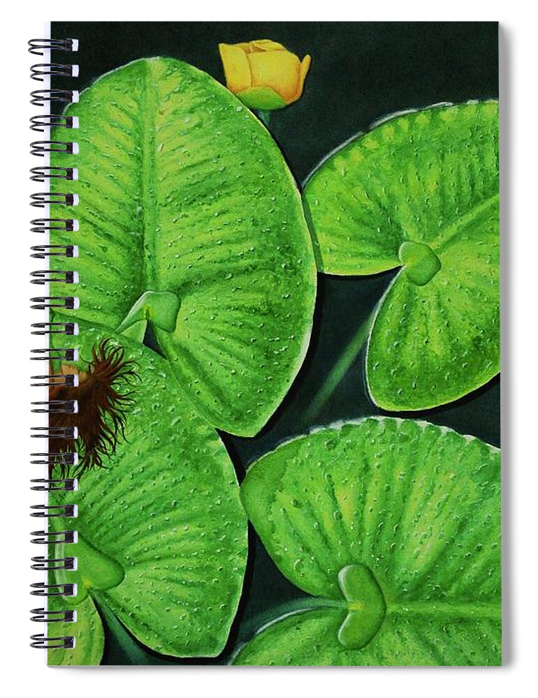 Kim Mcclinton Spiral Notebook featuring the painting Drowning by Kim McClinton
