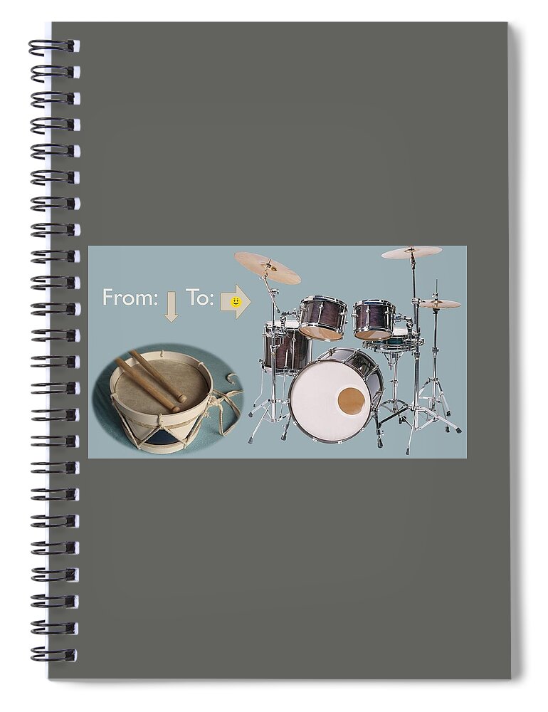 Drums Spiral Notebook featuring the photograph Drums From This To This by Nancy Ayanna Wyatt